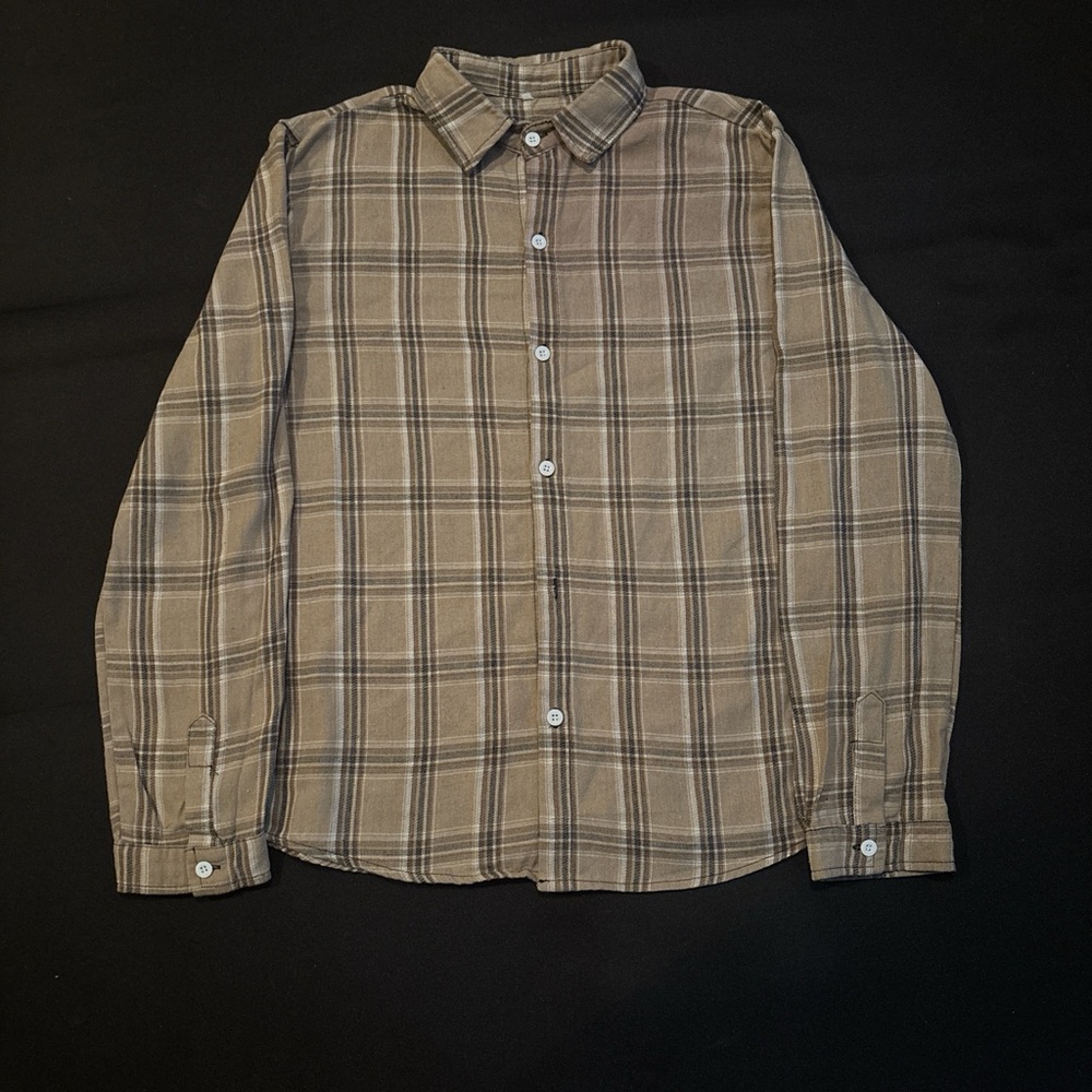 Men's Plaid Shirt - Brown